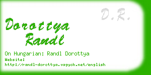 dorottya randl business card